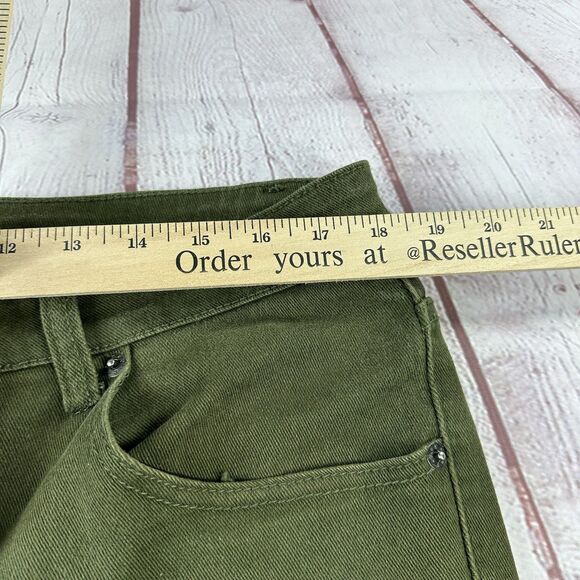 Copper Rivet Green Mens Denim 38x34  Distressed Jeans - Picture 7 of 11